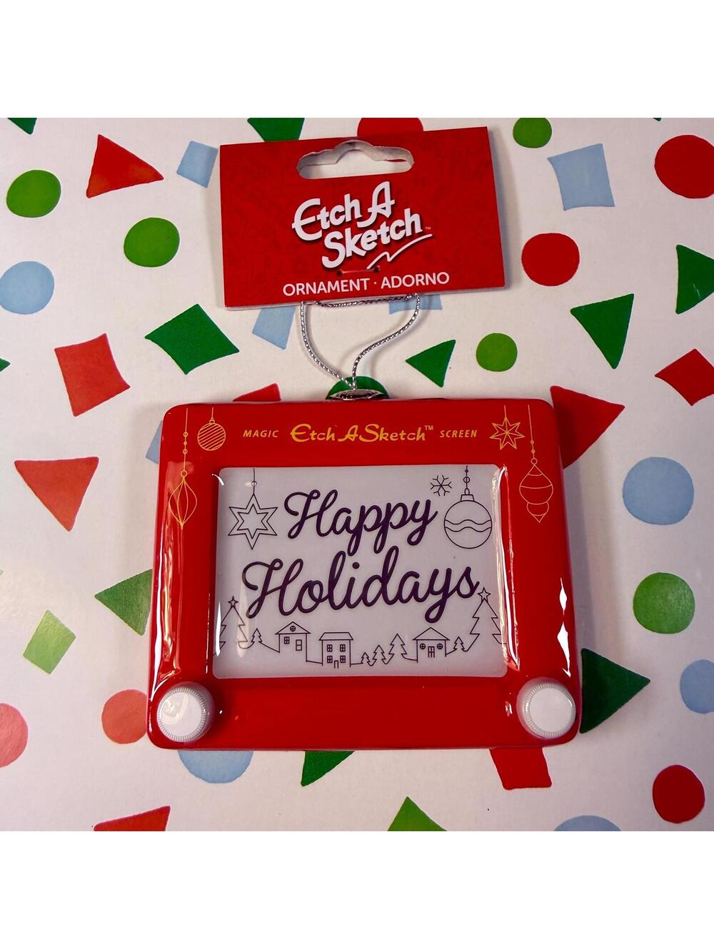 Etch-A-Sketch Ornament - Ruz - New with Tags